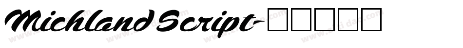 Michland Script字体转换